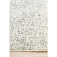 Cibola Transitional White Silver Runner Designer Rug - Rugs Of Beauty - 10