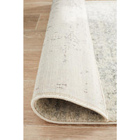 Cibola Transitional White Silver Runner Designer Rug - Rugs Of Beauty - 12