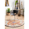Murias Transitional Multi Coloured Round Designer Rug - Rugs Of Beauty - 3