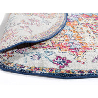 Murias Transitional Multi Coloured Round Designer Rug - Rugs Of Beauty - 10