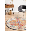 Murias Transitional Multi Coloured Round Designer Rug - Rugs Of Beauty - 4
