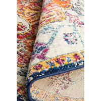 Murias Transitional Multi Coloured Round Designer Rug - Rugs Of Beauty - 11