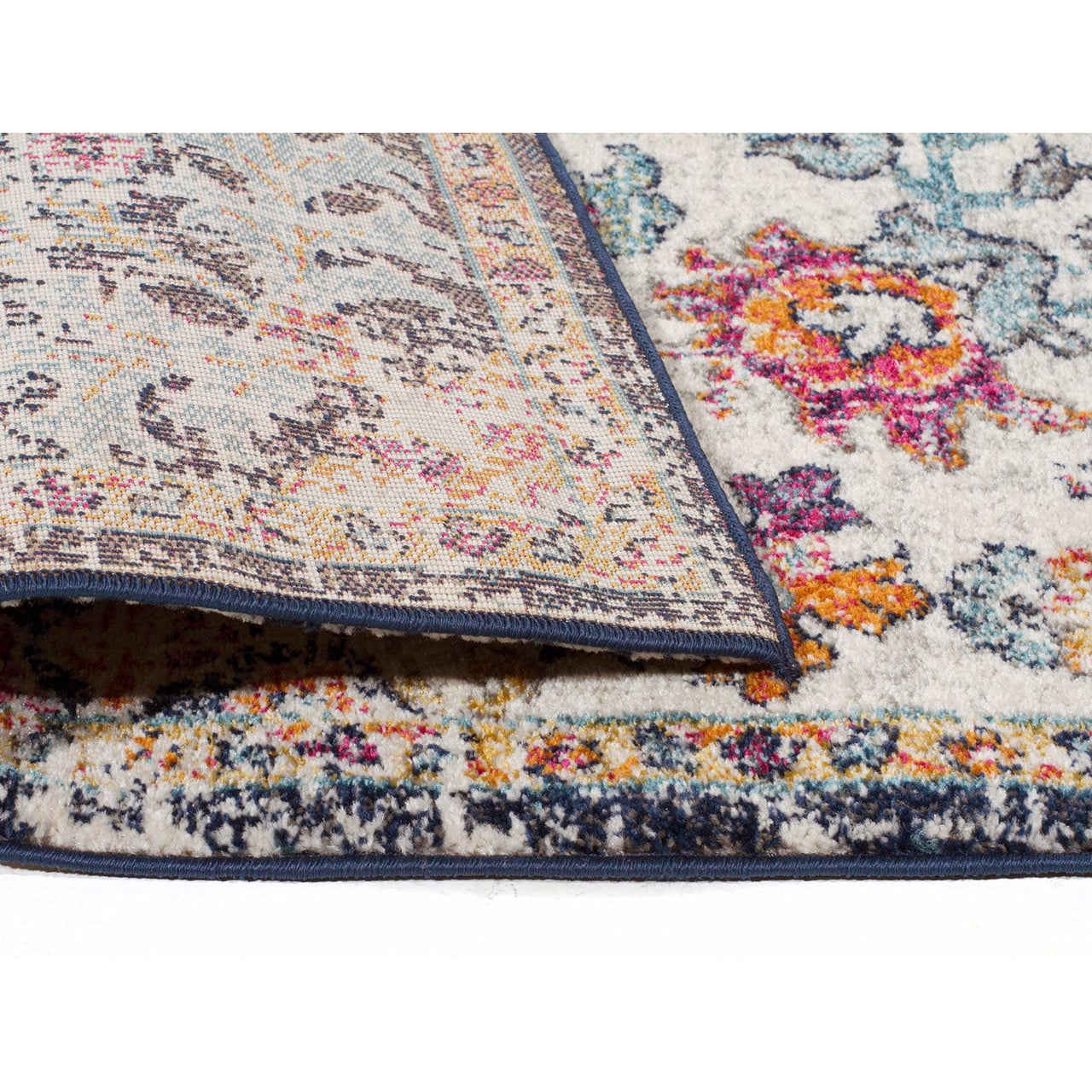 Murias Transitional Multi Coloured Designer Runner Rug - Rugs Of Beauty - 14