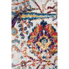 Jotunheim Ivory Multi Navy Border Transitional Designer Runner Rug - Rugs Of Beauty - 4