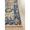 Jotunheim Ivory Multi Navy Border Transitional Designer Runner Rug