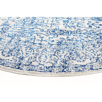 Nysa Blue Beige Transitional Round Designer Rug - Rugs Of Beauty - 10