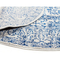 Nysa Blue Beige Transitional Round Designer Rug - Rugs Of Beauty - 11