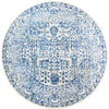 Nysa Blue Beige Transitional Round Designer Rug - Rugs Of Beauty - 1