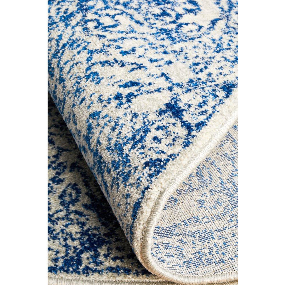 Nysa Blue Beige Transitional Round Designer Rug - Rugs Of Beauty - 12