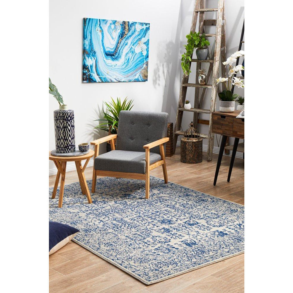 Nysa Blue Beige Transitional Designer Rug - Rugs Of Beauty - 2