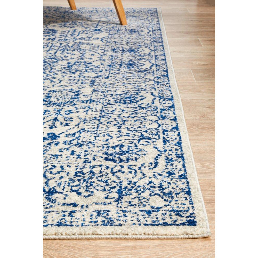 Nysa Blue Beige Transitional Designer Rug - Rugs Of Beauty - 6