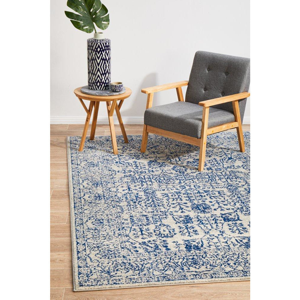 Nysa Blue Beige Transitional Designer Rug - Rugs Of Beauty - 4