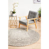 Zion Grey Transitional Patterned Round Designer Rug - Rugs Of Beauty - 2