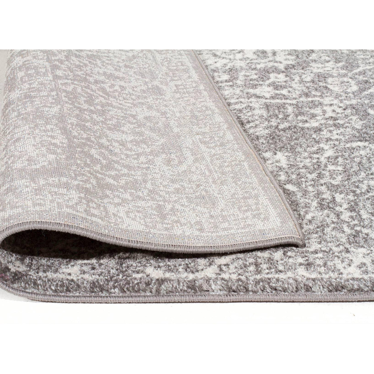 Zion Grey Transitional Patterned Designer Runner Rug - Rugs Of Beauty - 13