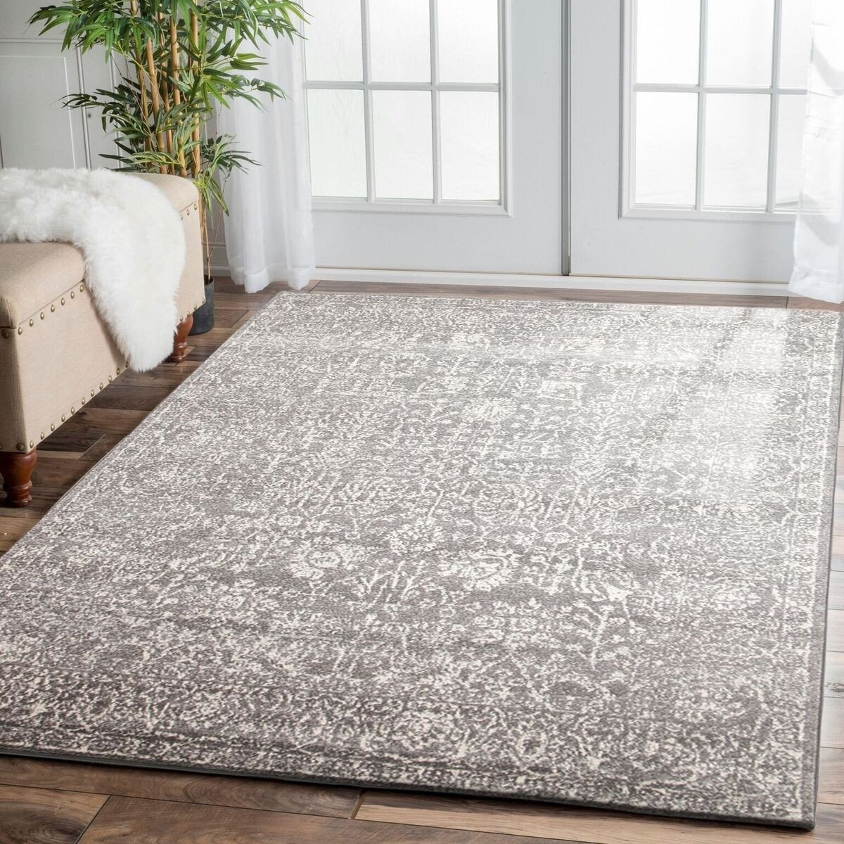 Zion Grey Transitional Patterned Designer Rug – Rugs Of Beauty