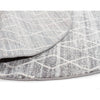 Amirtha Transitional Grey Patterned Round Designer Rug - Rugs Of Beauty - 11
