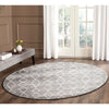 Amirtha Transitional Grey Patterned Round Designer Rug - Rugs Of Beauty - 9