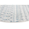 Exeter Blue Grey Beige Patterned Transitional Designer Round Rug - Rugs Of Beauty - 10