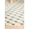Exeter Blue Grey Beige Patterned Transitional Designer Round Rug - Rugs Of Beauty - 7