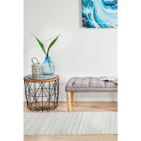 Exeter Blue Grey Beige Patterned Transitional Designer Runner Rug - Rugs Of Beauty - 4