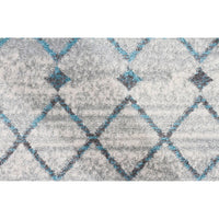 Exeter Blue Grey Beige Patterned Transitional Designer Runner Rug - Rugs Of Beauty - 12