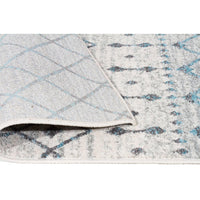 Exeter Blue Grey Beige Patterned Transitional Designer Runner Rug - Rugs Of Beauty - 13