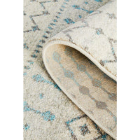Exeter Blue Grey Beige Patterned Transitional Designer Runner Rug - Rugs Of Beauty - 14