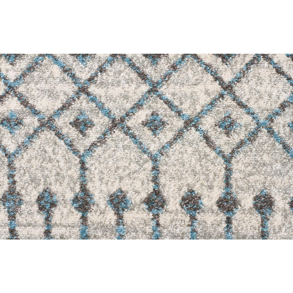 Exeter Blue Grey Beige Patterned Transitional Designer Rug - Rugs Of Beauty - 11