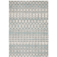 Exeter Blue Grey Beige Patterned Transitional Designer Rug - Rugs Of Beauty - 1