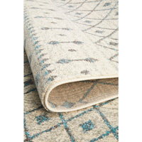 Exeter Blue Grey Beige Patterned Transitional Designer Rug - Rugs Of Beauty - 14