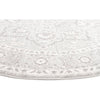 Lemuria Silver Grey Transitional Designer Round Rug - Rugs Of Beauty - 8