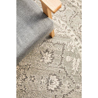 Lemuria Silver Grey Transitional Designer Round Rug - Rugs Of Beauty - 5