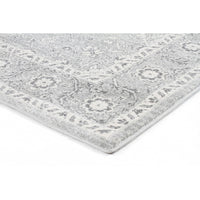 Lemuria Silver Grey Transitional Designer Runner Rug - Rugs Of Beauty - 8