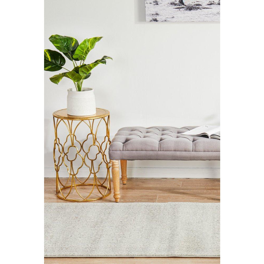 Lemuria Silver Grey Transitional Designer Runner Rug - Rugs Of Beauty - 4