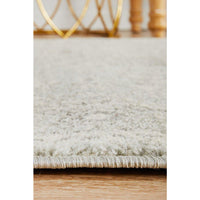 Lemuria Silver Grey Transitional Designer Runner Rug - Rugs Of Beauty - 5
