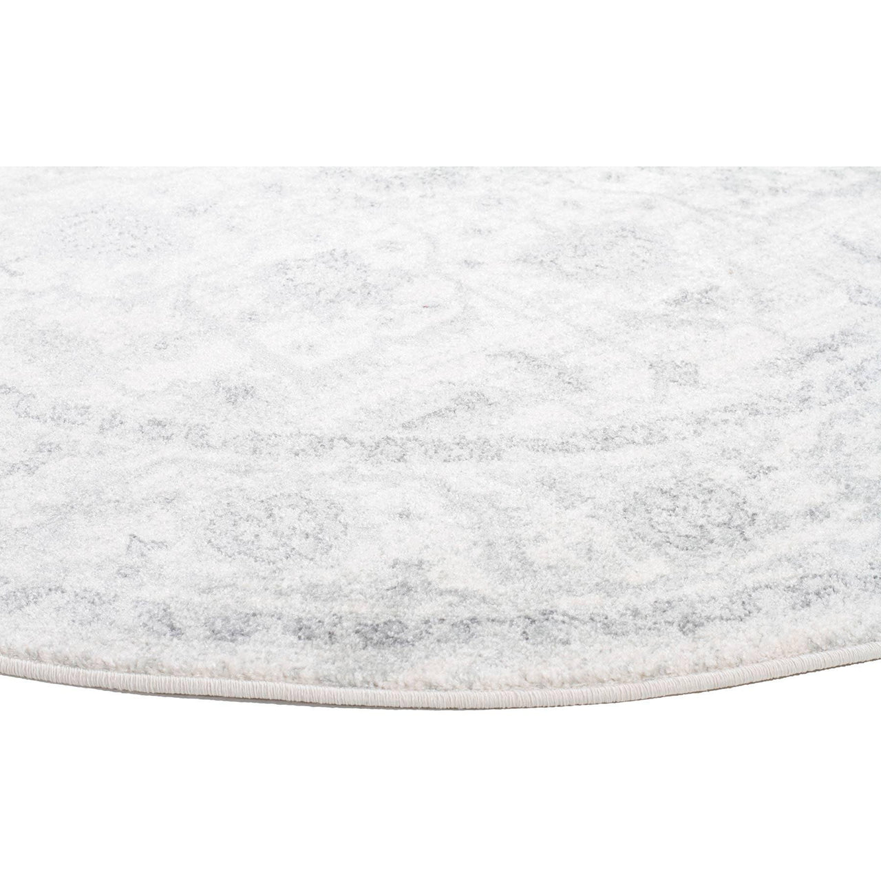 Reynes Transitional Beige Light Grey Round Designer Rug - Rugs Of Beauty - 8