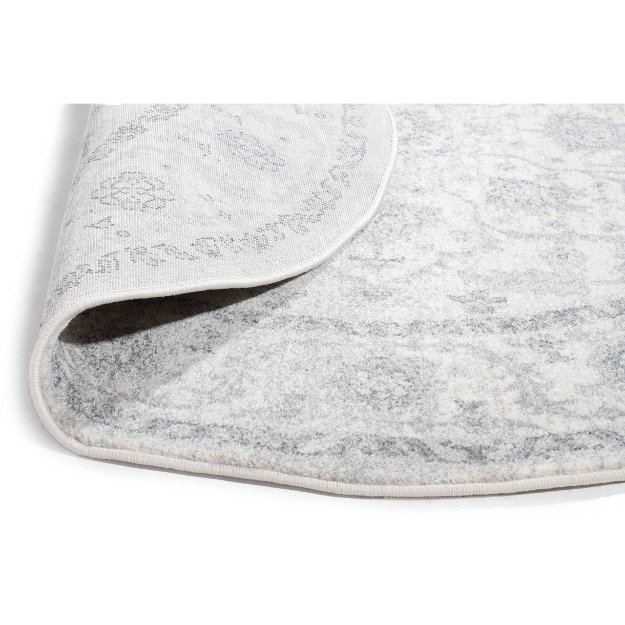 Reynes Transitional Beige Light Grey Round Designer Rug - Rugs Of Beauty - 9