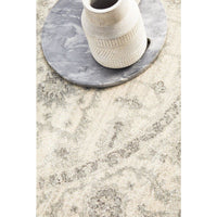 Reynes Transitional Beige Light Grey Round Designer Rug - Rugs Of Beauty - 7