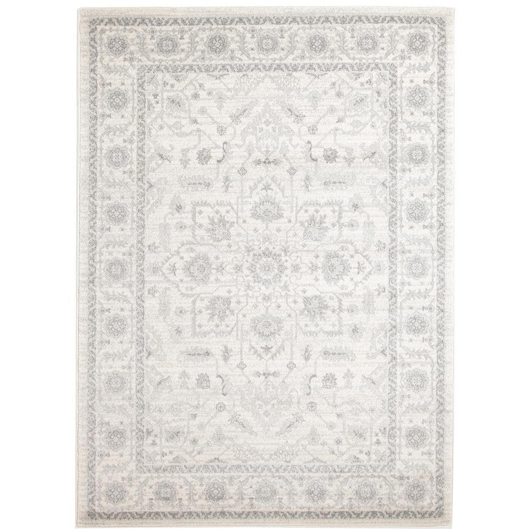Reynes Transitional Beige Light Grey Designer Rug - Rugs Of Beauty - 1