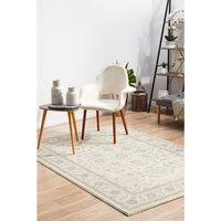 Reynes Transitional Beige Light Grey Designer Rug - Rugs Of Beauty - 2