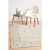 Reynes Transitional Beige Light Grey Designer Rug - Rugs Of Beauty - 3