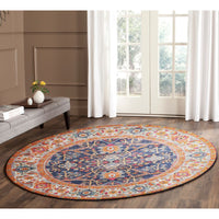 Orbit Multi Coloured Transitional Designer Round Rug - Rugs Of Beauty - 7
