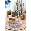 Orbit Multi Coloured Transitional Designer Round Rug - Rugs Of Beauty - 3