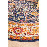 Orbit Multi Coloured Transitional Designer Round Rug - Rugs Of Beauty - 9