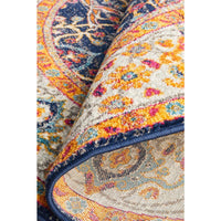 Orbit Multi Coloured Transitional Designer Round Rug - Rugs Of Beauty - 12