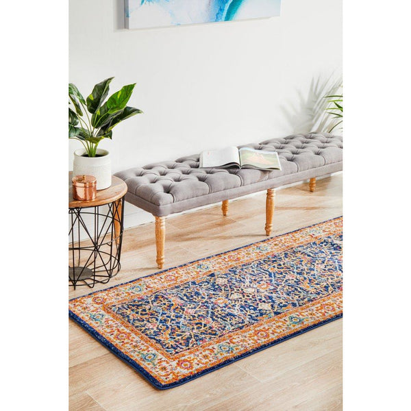 Orbit Multi Coloured Transitional Designer Runner Rug - Rugs Of Beauty - 2