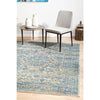 Horus Silver Grey Blue Rust Transitional Patterned Designer Rug - Rugs Of Beauty - 3
