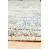 Horus Silver Grey Blue Rust Transitional Patterned Designer Rug - Rugs Of Beauty - 10