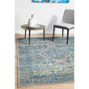 Horus Silver Grey Blue Rust Transitional Patterned Designer Rug - Rugs Of Beauty - 4