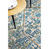 Horus Silver Grey Blue Rust Transitional Patterned Designer Rug - Rugs Of Beauty - 5